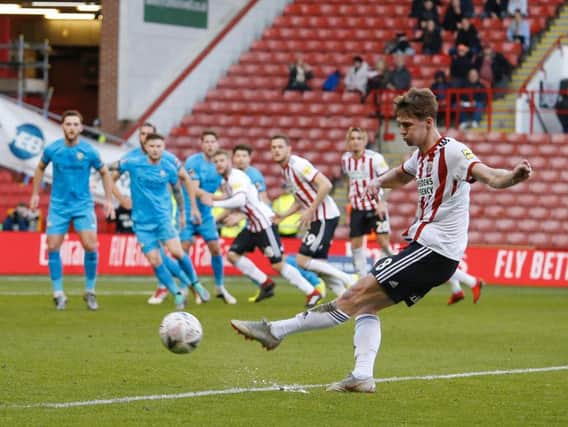 Kieran Dowell made his debut for Sheffield United