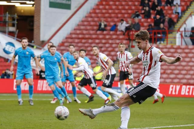Kieran Dowell made his debut for Sheffield United
