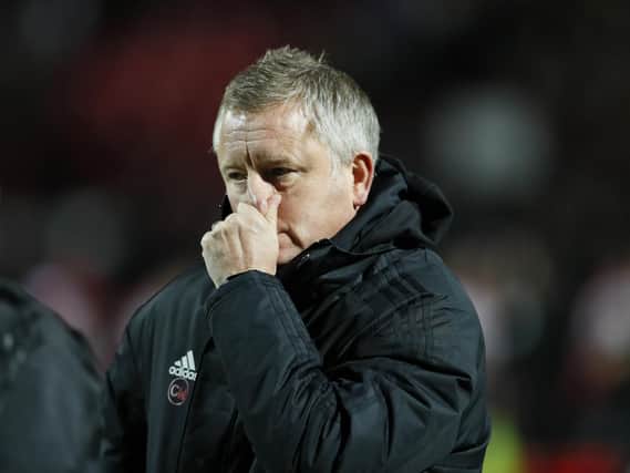 Chris Wilder was furious with his players following the FA Cup defeat by Barnet: David Klein/Sportimage