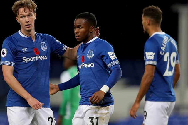 Kieran Dowell in action for Everton : Richard Sellers/PA Wire
