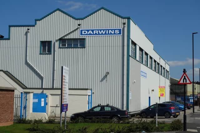 The former Darwins premises on Sheffield Road, Rotherham.
