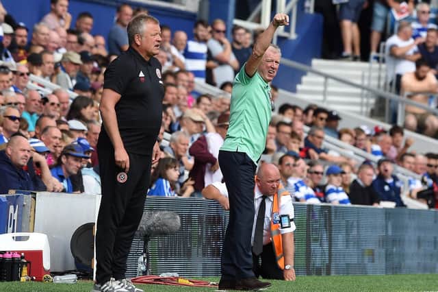QPR manager Steve McClaren and Sheffield United Manager Chris Wilder during the Sky Bet Championship match at Loftus Road Stadium, London. Robin Parker/Sportimage