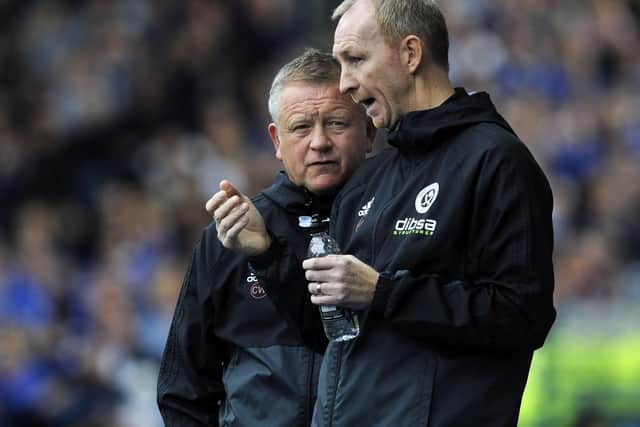 Chris Wilder (left) and his assistant Alan Knill