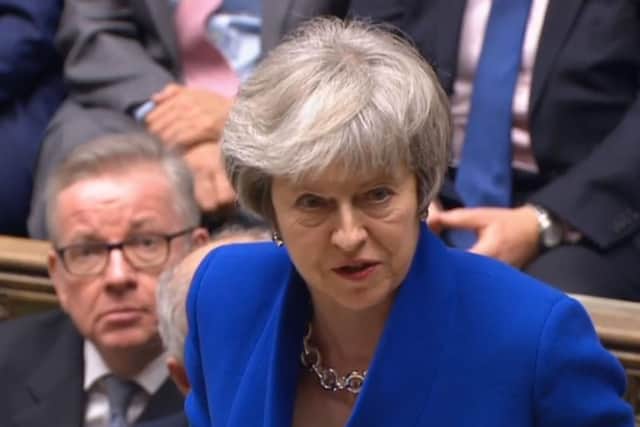 Prime Minister Theresa May speaking in the House of Commons, London, after MPs rejected Labours motion of no confidence by 325 votes to 306. Picture: House of Commons/PA Wire