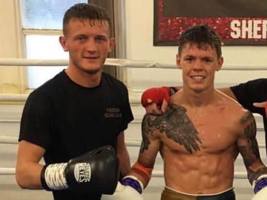 Tom was a sparring partner for Edwards in the run up to his world championship bout at Londons O2 Arena.