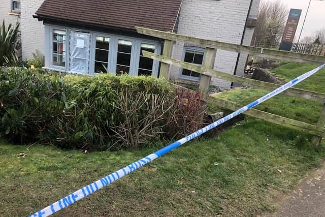 Shots were fired into the busy family pub and 21-year-old Tom was hit.