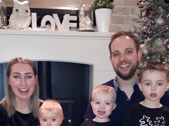 Kelly and Ed Lambe welcomed all of their children Freddie, three,  Archie, two, and Rosie, one, into the world through successful IVF treatments at Jessop Fertility in Sheffield