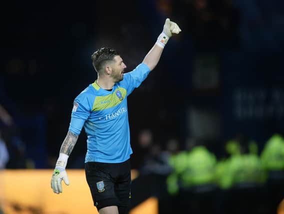 Thumbs up from Keiren Westwood after Wigan Athletic triumph