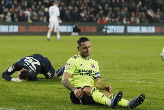 Billy Sharp looks dejected after missing a chance: Simon Bellis/Sportimage
