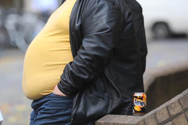 The research also shows which neighbourhoods have the highest rates of other common health conditions, including obesity (pic: Anthony Devlin/PA Wire)