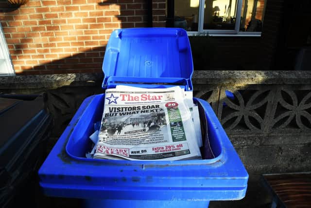 Blue bin Tuesday 15th. January with eight days to pick up. Peter Wolstenholme.