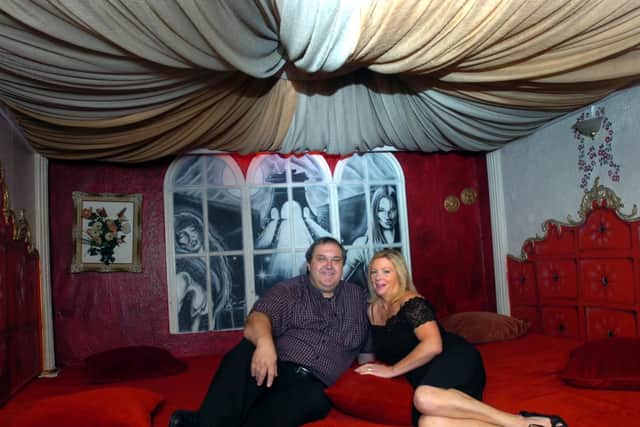 Owners Barry and Marie Calvert inside one of La Chambre's playrooms.