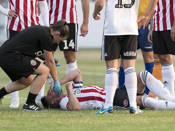 Jake Wright suffered a serious facial injury during pre-season: James Wilson/Sportimage