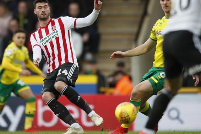 Gary Madine was one January arrival at Bramall Lane: Simon Bellis/Sportimage