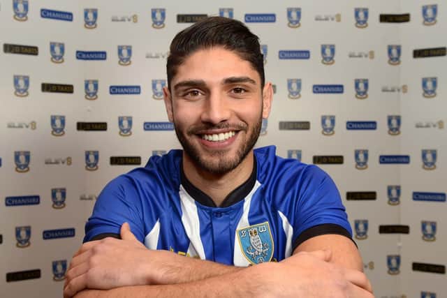 New Owls loan signing from Newcastle Achraf Lazaar........Pic Steve Ellis