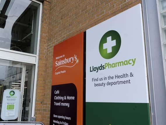 Lloyds Pharmacy which is closing at Sainsbury's,Crystal Peaks Shoping Centre.......Pic Steve Ellis