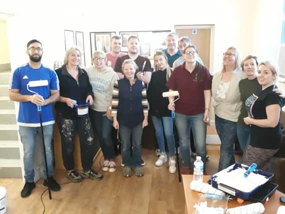 Volunteers from Grant Thornton Sheffield took a day out to help paint at young peoples charitable organisation In2Change South Yorkshire Ltd.