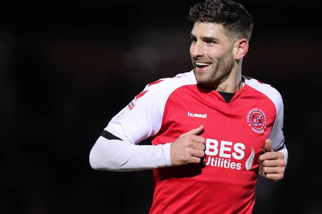 Ched Evans of Fleetwood Town  (Photo by James Chance/Getty Images)