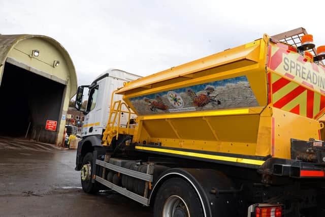 Sheffield gritters on standby at the Olive Grove Depot. Picture: Marie Caley.