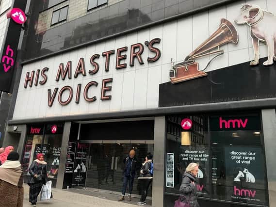 HMV's flagship store on Oxford Street in London which is among those to have closed
