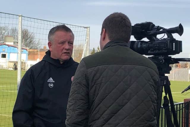 Chris Wilder faced the media this morning
