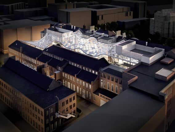 An artist's impression looking down on Sheffield University's Heartspace development, which will connect the Mappin Building with the Central Wing.