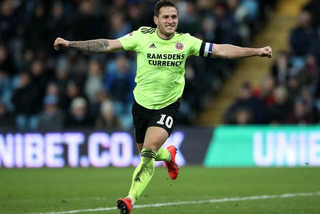 Sheffield United's Billy Sharp scored three goals at Aston Villa to make it 101 for the Blades. Nick Potts/PA Wire.