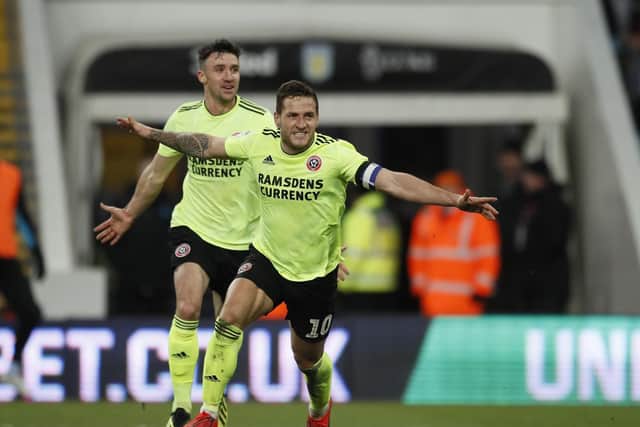 A Billy Sharp hat-trick was not enough for Sheffield United as they drew 3-3 at Aston Villa on Friday. Picture: Simon Bellis/Sportimage