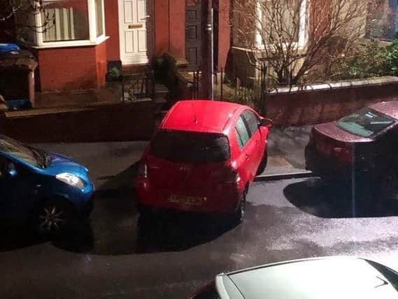 This motorist certainly seemed not to fancy some parallel parking.