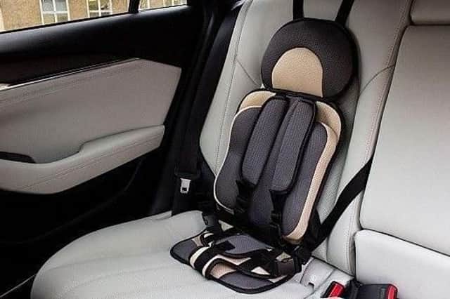 Child car seats like this one, which is illegal to use in the UK, are still available to buy for as little as 8 in online marketplaces, according to the consumer watchdog Which? (pic: Which?/PA Wire)