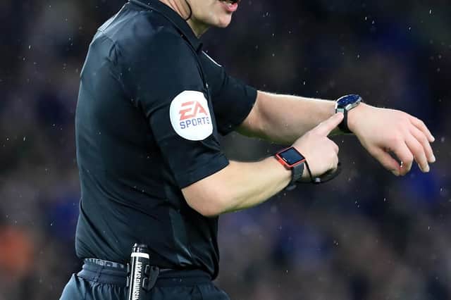 Match referee. Image: Gareth Fuller/PA Wire.