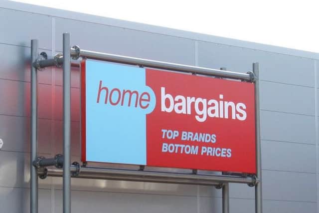 Pictured is a Home Bargains store.