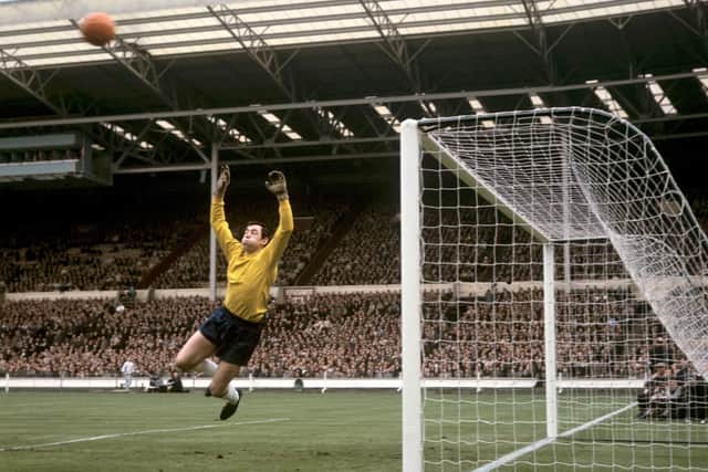 Gordon Banks in action for England in 1965. Picture: PA/PA Wire.