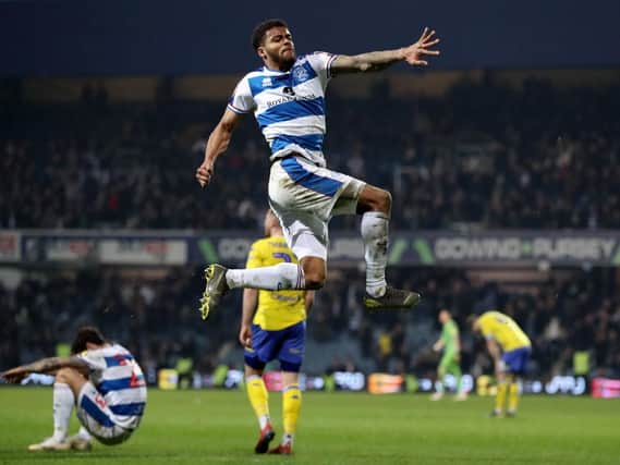Queens Park Rangers' Darnell Furlong celebrates at the final whistle during the Sky Bet Championship match at Loftus Road, London.  Bradley Collyer/PA Wire.