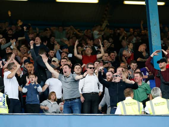 Sheffield Utd fans celebrate at Hillsborough last season: Simon Bellis/Sportimage