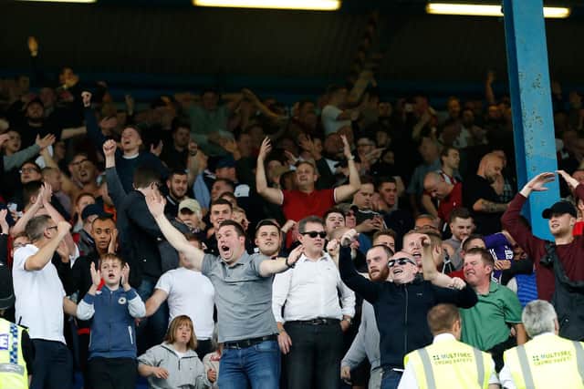 Sheffield Utd fans celebrate at Hillsborough last season: Simon Bellis/Sportimage