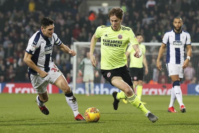 Kieran Dowell beats Gareth Barry of West Bromwich Albion: Simon Bellis/Sportimage