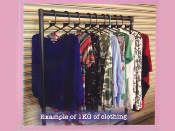 National Hereditary Breast Cancer Helpline selling clothing by the kilo
