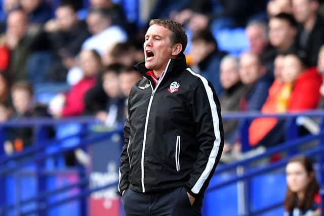 Bolton Wanderers manager Phil Parkinson