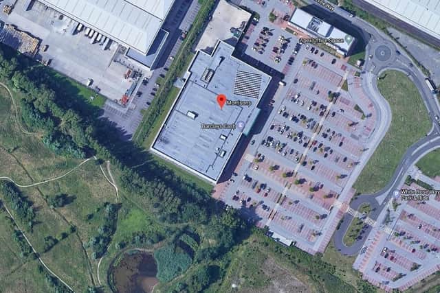 An aerial view of the scene. Picture: Google