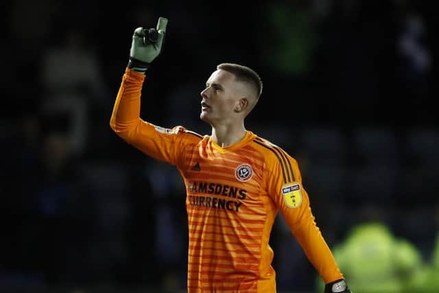 Dean Henderson is currently on loan at Sheffield United from Manchester United. Simon Bellis/Sportimage