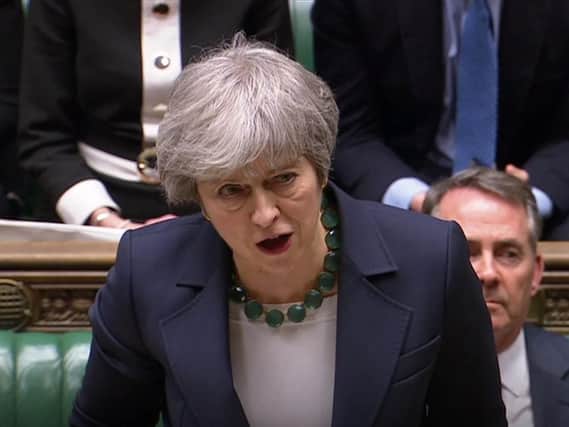 Prime Minister Theresa May speaks to MPs in the House of Commons. Picture: PA Wire