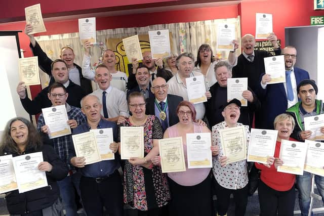 The St Wilfrid's Centre, on Queens Road, held its 'Afternoon of Celebration' awards with certificates presented by the Deputy Lord Mayor of Sheffield, Coun Tony Downing. Picture: Steve Ellis