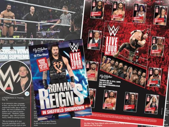 FREE WWE interactive poster in The Star on Friday, March 29, 2019