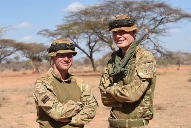 Photo issued by the Ministry of Defence (MoD) of Major Neil Watson (left) and Sergeant Major Daniel Long, both from Barnsley in South Yorkshire. Photo credit: Robbie Hodgson/MoD/Crown Copyright/PA Wire