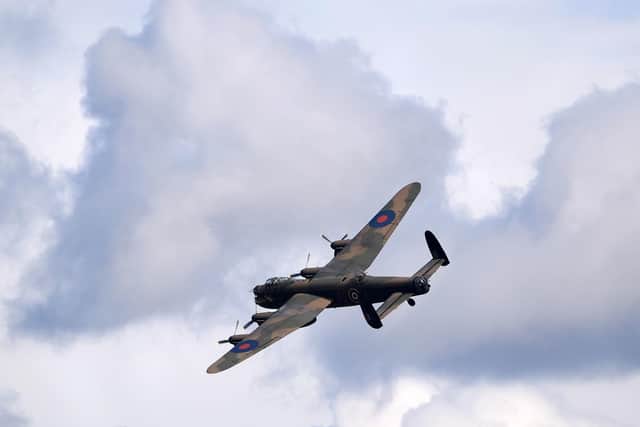 A Lancaster bomber is due to take part in a flypast over Sheffield, marking the 75th anniversary of the Normandy campaign (pic:Joe Giddens/PA Wire)