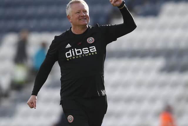 Chris Wilder's team are second with six matches remaining: Simon Bellis/Sportimage