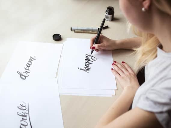 Nikki Whiston calligraphy a peaceful way to learn the basics of a fantastic skillin an energetic environment