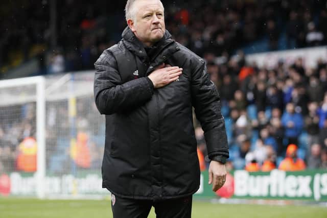 Chris Wilder says Sheffield United have got to take care of their own business first: Simon Bellis/Sportimage