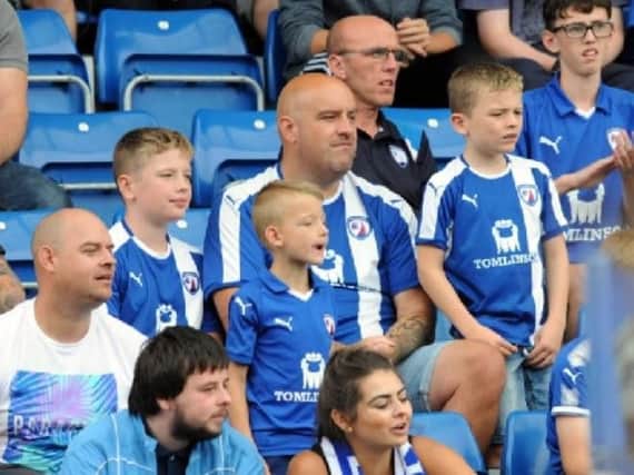 Chesterfield fans at the Proact